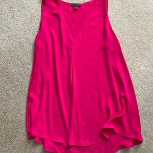 Fuchsia flowing blouse